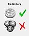 Sweetlf Replacement Blades for SweetLF Electric Razor for Men, 12 Pack SweetLF Shaver Blades, SWS7105 Replacement Blades for SweetLF Shaver SWS7105 SWS7105BK, 2 Cleaning Brush
