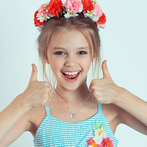 Baowing Number 8 Necklace For Girls Women 8 Year Old Girls Happy Birthday Gifts Necklace For 8Th Sweet Lucky Birth Month Number Necklace Jewelry For Teens Girls Granddaughter Daughter #TOP1