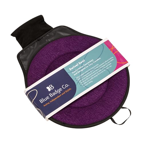Swivel Seat Cushion in Burgundy| 360° Rotating Seat Cushion for Car, Chair & Bed, Supports Up to 150kg - Lightweight Portable Swivel Cushion for Elderly and Reduced Mobility
