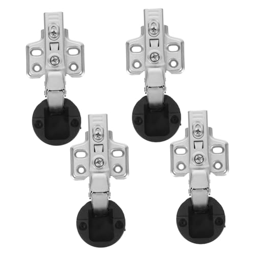 HAMPPLIES 4piezas Bisagra De Amortiguación Silenciosa Bisagras De Cierre Suave Para Gabinetes De Cocina Con Montaje De Muebles Oculta Para Puertas De Vidrio