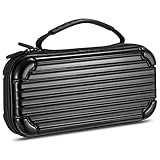 スイッチ ケース Switch 有機ELモデル対応 switch キャリングケース ハードポーチ 収納バッグ ゲームカード 10枚収納 大容量 防塵 防汚 耐衝撃 全面保護型 ブラック