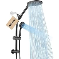 2-in-1 Dual Handheld Shower Head Combo w/ 3 Way Diverter