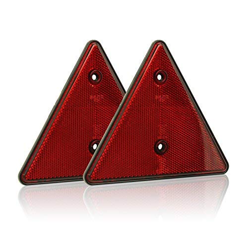 MFC PRO Tail Rear Back Marker Indicator Triangle Automotive Reflector for Car Van Truck Trailer 2-Pack