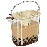 Getränkekrug mit Griff und großem Fassungsvermögen | Getränkekanne und Wasserflasche - für Zuhause, Büro, Camping, heißen Tee oder Kaffee, Milch, Säfte und Softdrinks