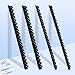 HOUYEE 200 Pack 1/4 Inch Plastic Binding Comb 19 Ring, 20 Sheet Capacity, Letter Size Black Comb Binding Spines