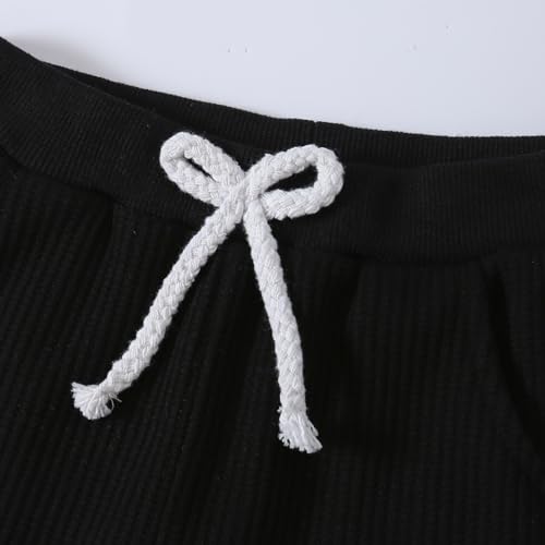 Image of Kid Toddler Boy Clothes Color Block Sweatshirt and Casual Pants 2Pcs Boys Fall Winter Outfits 1-5T