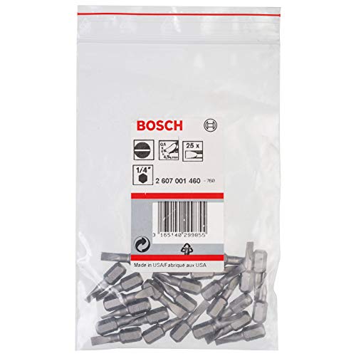 BOSCH 10 Embouts pour vis a fente 8 mm extra dur Forme C 6.3 - vue 9