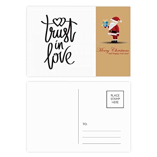 Cartes postales Trust in Love lot de 20 pour remplacer les messages SMS sans ame