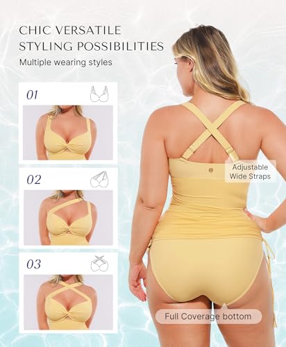 Image of SHAPELLX Tummy Control One Piece Swimsuit with Mesh Wrap Skirt Swim Dress