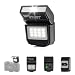 ULANZI SL03 Mini Camera Flash with Video Light, GN8 6500K Camera Speedlite Flash Units, 90° Adjustable, 4 Power Levels (1/8~1/1), Universal Single Contact Hot Shoe for Sony/Canon/Fuji DSLR, Black