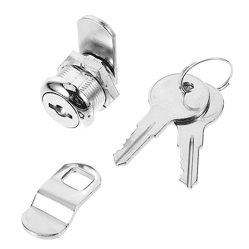 Tofficu 1 Set Mailbox Lock with Key Cam Lock for Cabinets Tool Boxes and with Two Keys Multi Functional for Mailboxes and Electric Boxes