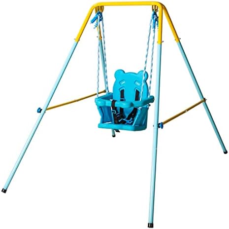 Folding Swing Outdoor Indoor Swing Portable Swing,Kids Swing with Safety Chair Set,Nursery Swing