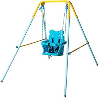 Folding Swing Outdoor Indoor Swing Portable Swing,Kids Swing with Safety Chair Set,Nursery Swing