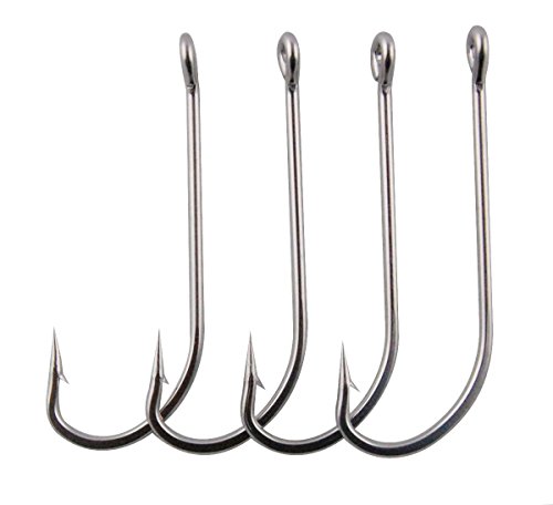 Jumping fish O'Shaughnessy Stainless Steel Saltwater Fishing Hook - 20Pcs Forged Hook Extra Strong for Saltwater Freshwater Fishing (6/0) Jumping fish O'Shaughnessy Stainless Steel Saltwater Fishing Hook - 20Pcs Forged Hook Extra Strong for Saltwater Freshwater Fishing (6/0)