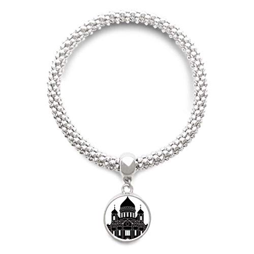 Chaîne de bijoux pour les femmes bracelet Moscou Russie argenté