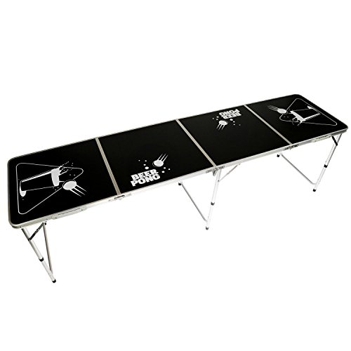 Oypla Folding Beer Pong Table - Size 8 Foot
