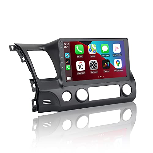 80% Off Discount ViaBecs 10.2" Android 10.0 Bluetooth 5.0 Car Radio Touchscreen for Honda Civic Year 2006-2011 1 Din Car Stereo Apple Carplay 1280 * 720 Support WiFi FM/AM Car Audio Handsfree Calling 4GB 64GB DSP