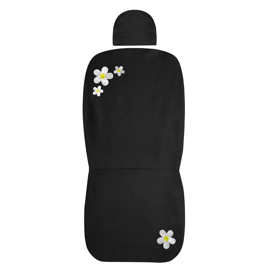 Norris Coprisedili Daisy Set Universali per Auto/SUV con Poggiatesta Regolabile | Massima Protezione | Design Semi-Personalizzato, Facile Installazione, Lavabile a Mano, Schienale Divisibile