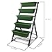 4Ft Vertical Raised Garden Bed - 5 Tier Food Safe Planter Box for Outdoor and Indoor Gardening Perfect to Grow Your Herb Vegetables Flowers on Your Patio Balcony Greenhouse Garden