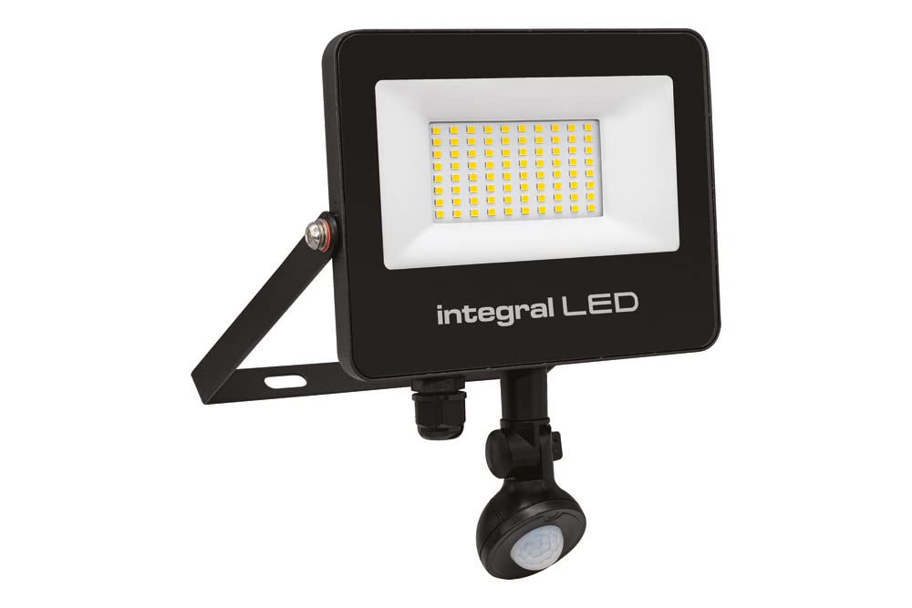 Outdoor Light Black Super Slim II 50w LED Floodlight IP67 5000lm 4000K Cool