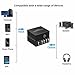 4-WayStereo Audio Selector, Bi-Directional L/R Stereo Audio Switcher Splitter Box Suitable for Connecting Blu-ray Players or DVD Players to Multiple Stereo Speakers (4in1out/1in 4out)