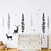 TIMBER ARTBOX Woodland Nursery Decor – Dreamy Forest Theme Pine Tree Wall Decals with Animals, Deers & Owl – Cute Baby Boy Girl Kids Wall Stickers for Playroom, Bedroom, Classroom & Daycare