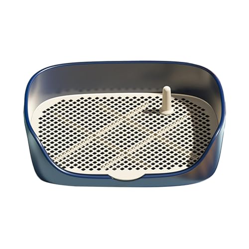 IEUDNS Toilette chien coin entraînement petit moyen boîte litière bleu S