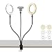 Produktbild Webcam-Ständer mit Doppelring-Licht, 20,3 cm (8 Zoll) Selfie-Licht-Halterung für Videokonferenz/Fernbedienung, kompatibel mit iPhone Logitech Webcam StreamCam C920s Brio C925e C930e C922 C615