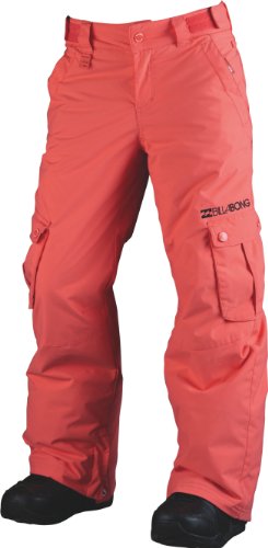 BILLABONG Girl's Beobble Snow Pants, Coral, Age 10