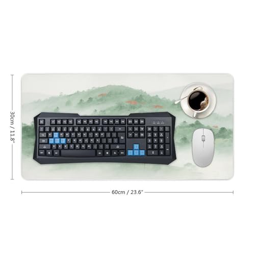 Mouse Pad grande Mountain Forest de caucho antideslizante miniatura 2