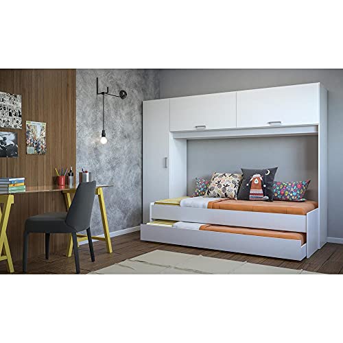 Guarda Roupa Com Bicama Branco Premium 1909 Multimóveis