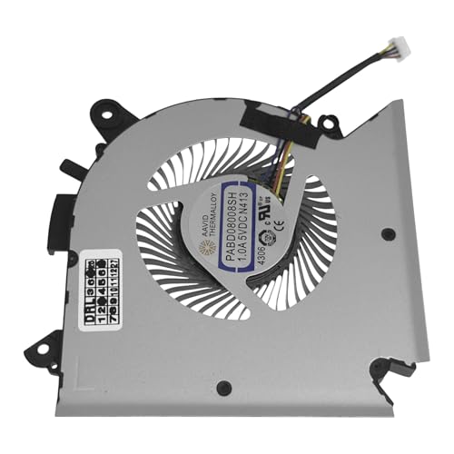 Wentylator chłodzący CPU PABD08008SH N413, kompatybilny z MSI Creator 15M, CreatorPro M15, Creator M16, Crosshair 15, GF63, GF65, GV15, Katana GF66, GF76, Pulse GL66, GL76, Sword 15, Sword 15, Sword d