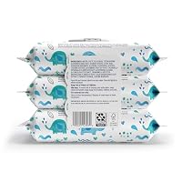 Amazon Brand - Mama Bear 98% Water Baby Wipes, Hypoallergenic, Fragrance Free, 216 Count Total (3 Packs of 72 Wipes Each) — image 2