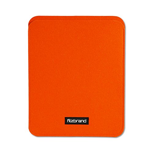 Housse pour iPad Susan en feutre orange pour protéger l'écran des rayures du sac