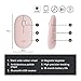Logitech Pebble Wireless Mouse with Bluetooth or 2.4 GHz Receiver, Silent, Slim Computer Mouse with Quiet Clicks, for Laptop/Notebook/iPad/PC/Mac/Chromebook - Pink Rose