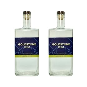 Buy Goldstone Rum Sussex Overproof 57% ABV – Bold & Funky British-Made Rum, 2 x 70cl Bottles – Twelve Green Bottles