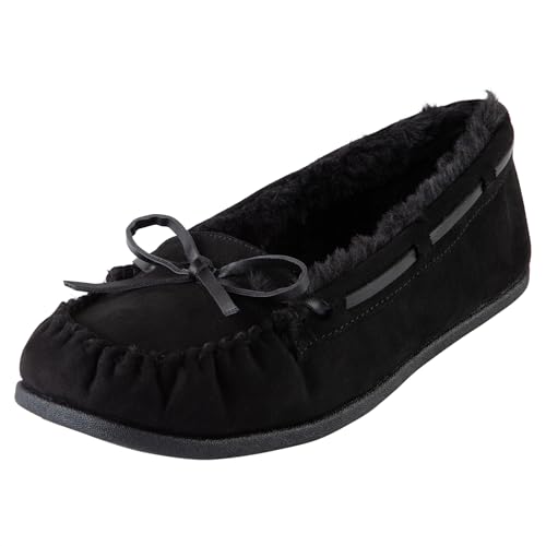 State Street by Payless Womens Black Flurry Moc 12 Medium