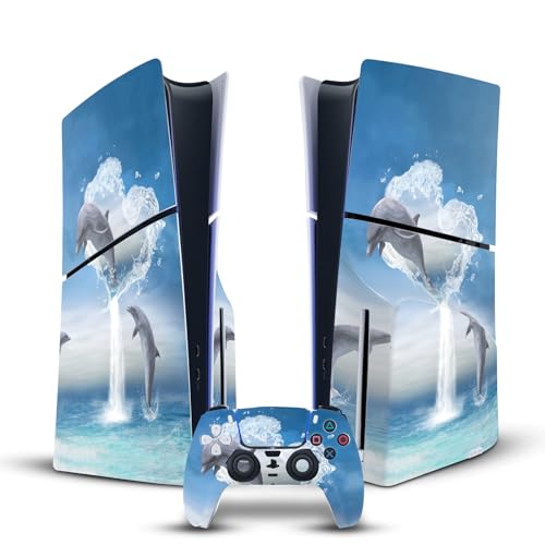 Vinyle Simone Gatterwe Les Amoureux pour PS5 Slim Autocollant Anti-Rayures Manette Console