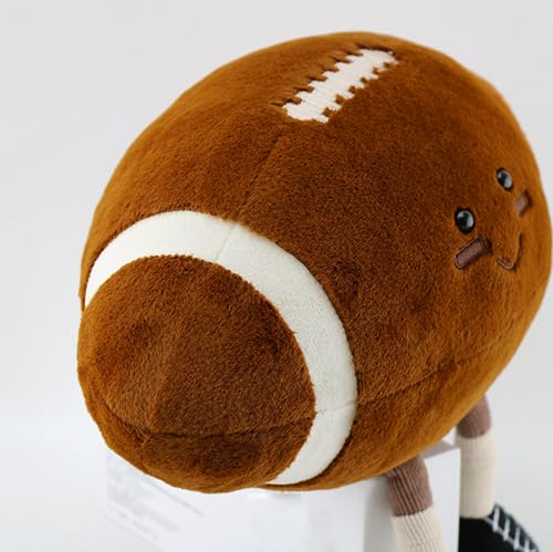 XIYUAN 13 inch Stuffed Sports Balls Toy Creative Football Doll Fun Cute Plush Doll Toy Plush Stuffed Spherical Soft Toys Sports Throw Pillow CushionKids Gift(Rugby) - Thumbnail 3