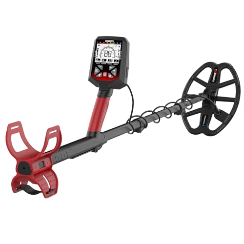KAIWEETS Detector de Metales Profesional, Bobina Double-D Impermeable IP68, 5 Modos de Detección, Palo Telescópico Compacto, Batería Recargable, Kit Completo con Pala y Auriculares