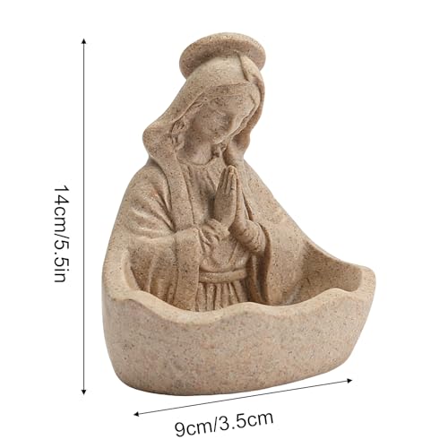 Statuette Vierge Marie miniature de collection aux finitions soignées