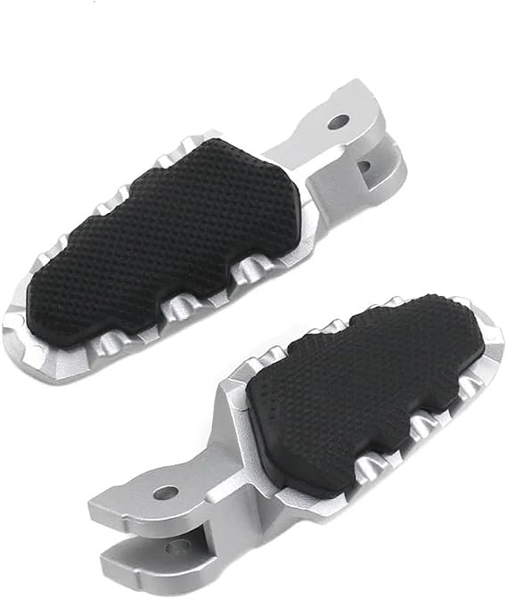 Adjustable Foot pegs Motorcycle Front Footrest Foot Rests for for Hypermotard 821 for Multistrada MTS 950 1260 1200 Footpegs Pedals with Rubber Cover