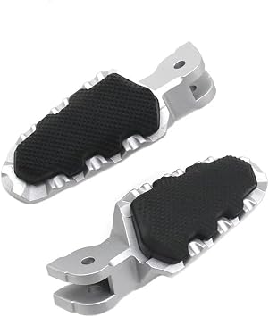 Adjustable Foot pegs Motorcycle Front Footrest Foot Rests for for Hypermotard 821 for Multistrada MTS 950 1260 1200 Footpegs Pedals with Rubber Cover