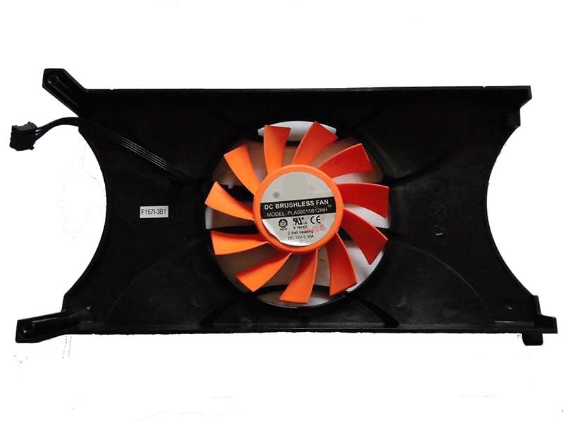 Ventilateur PLA08015B12HH 12V 0.35A à 2 fils avec couvercle pour refroidissement PC