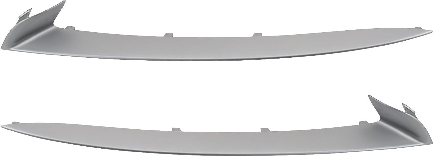 TRQ Front Bumper Trim Set Compatible with 2014-2016 BMW 528i 535d 535i 550i ActiveHybrid 5 BM1046130 BM1047130