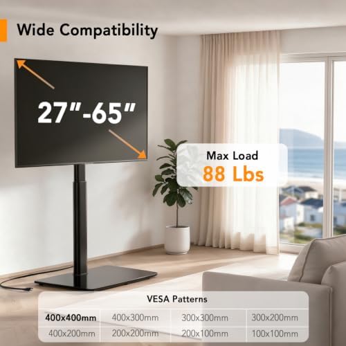 Universal Floor TV Stand with power outlet Perfect for Corner & Bedroom — 사진 4