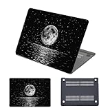 【Fonction】La Étui rigide de Plastique PC de haute qualité, haute résistance aux chocs, bonne stabilité dimensionnelle et poids léger. Ce sera comme ne pas utiliser d'étui de protection.La partie inférieure de la coque comporte deux rangées d'aérations et quatre patins en caoutchouc, ce qui la rend plus stable lorsque vous tapez et n'affecte pas la dissipation thermique de votre Macbook.