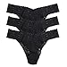 Hanky Panky Women's Signature Lace Original Rise Thongs - One Size - Black , (Pack of 3)