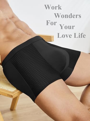 DingLu Mens Trunk Underwear Soft Viscose Classics Briefs 3 Pack No Open Fly Mens Panties 3" Inseam4