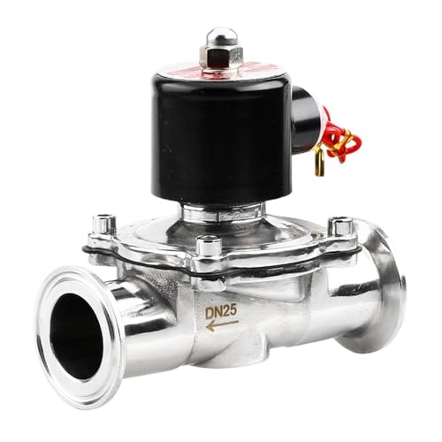 Électrovanne DN40 DC24V inox SUS304 Tri Clamp vanne solénoïde sanitaire - 8